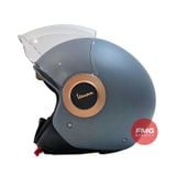 Mũ Bảo Hiểm 3/4 Có Kính Âm Vespa Officina 8 chính hãng tại FMG Mobilty | Motoplex Hanoi