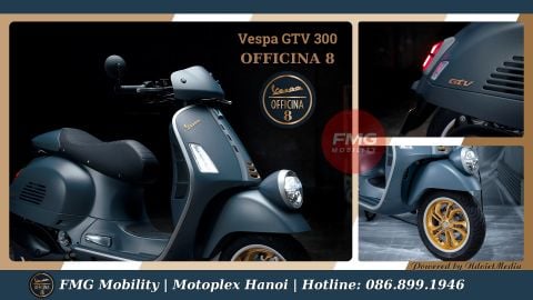Vespa GTV 300 Officina 8 2025 Phiên bản đặc biệt. Bảo Hành 5