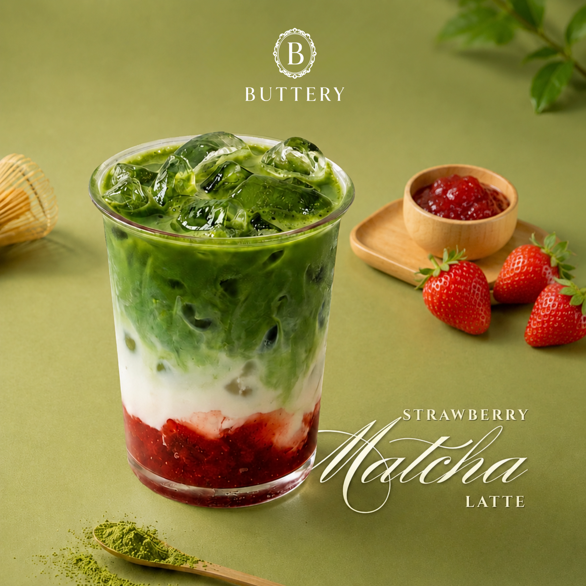 Strawberry Matcha 