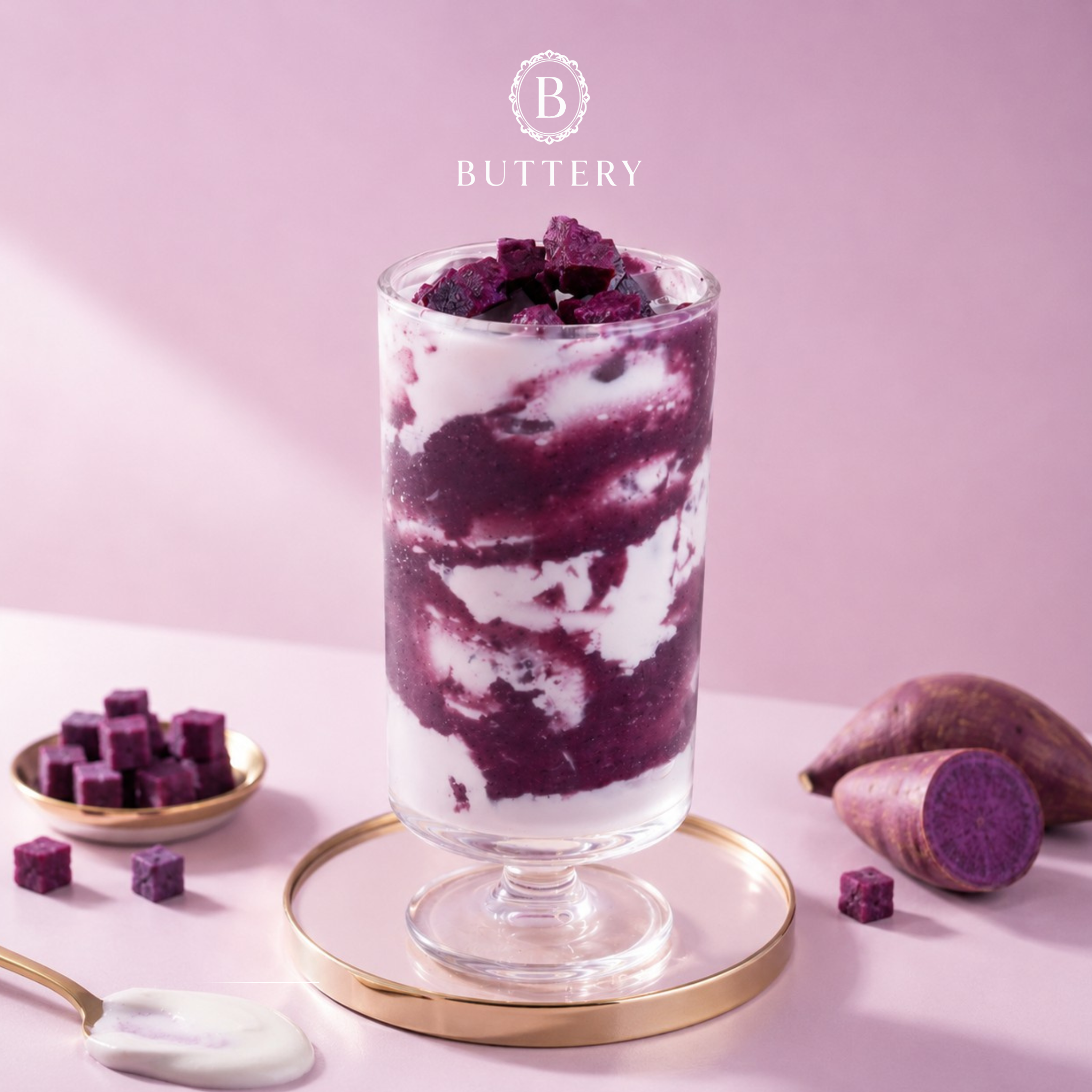  Ube Silk Latte 