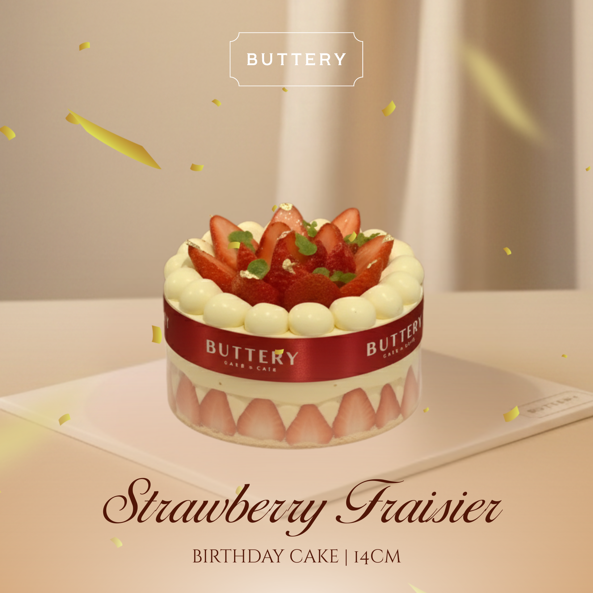  Strawberry Fraisier (14 cm) 