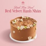  BÁNH KEM DUAL RED VELVET & CACAO HẠNH NHÂN 