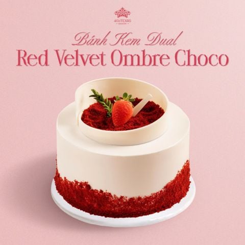  BÁNH KEM DUAL OMBRE & RED VELVET 