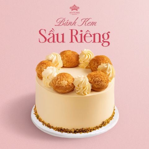  BÁNH KEM SẦU RIÊNG KẾT HỢP BÁNH SU 