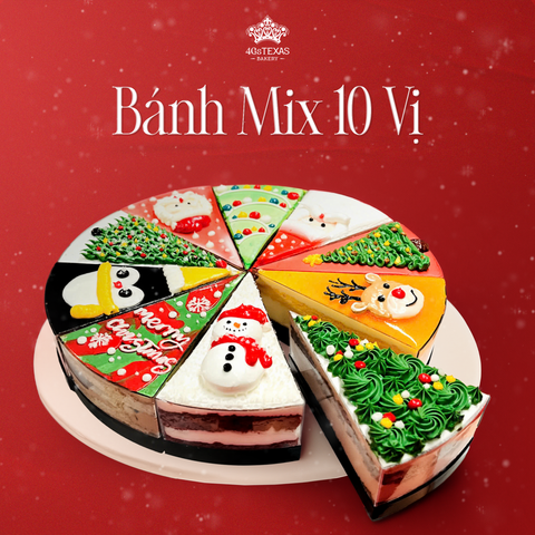  Bánh Giáng Sinh Mix 10 vị 