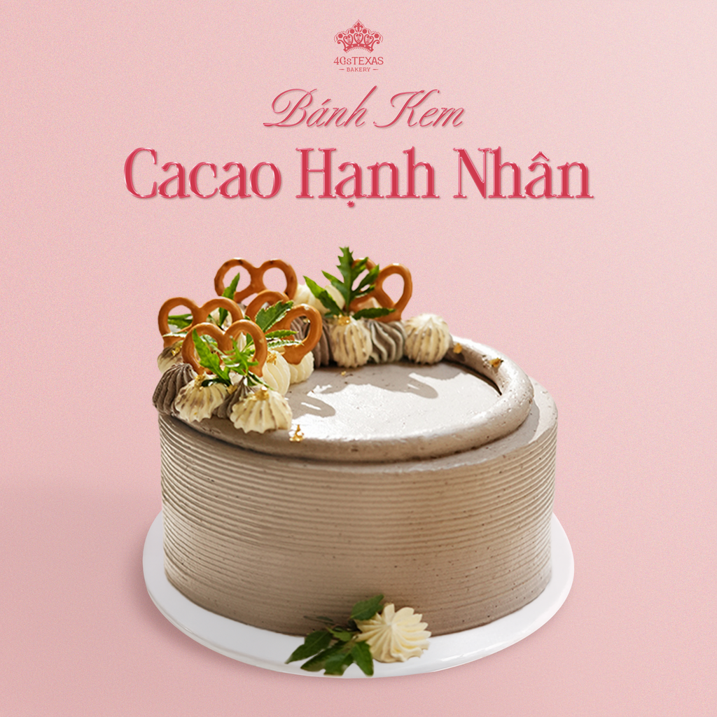  BÁNH KEM TƯƠI CACAO HẠNH NHÂN CARAMEL 