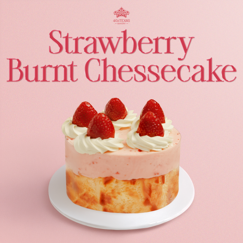  Strawberry Burnt Cheesecake 