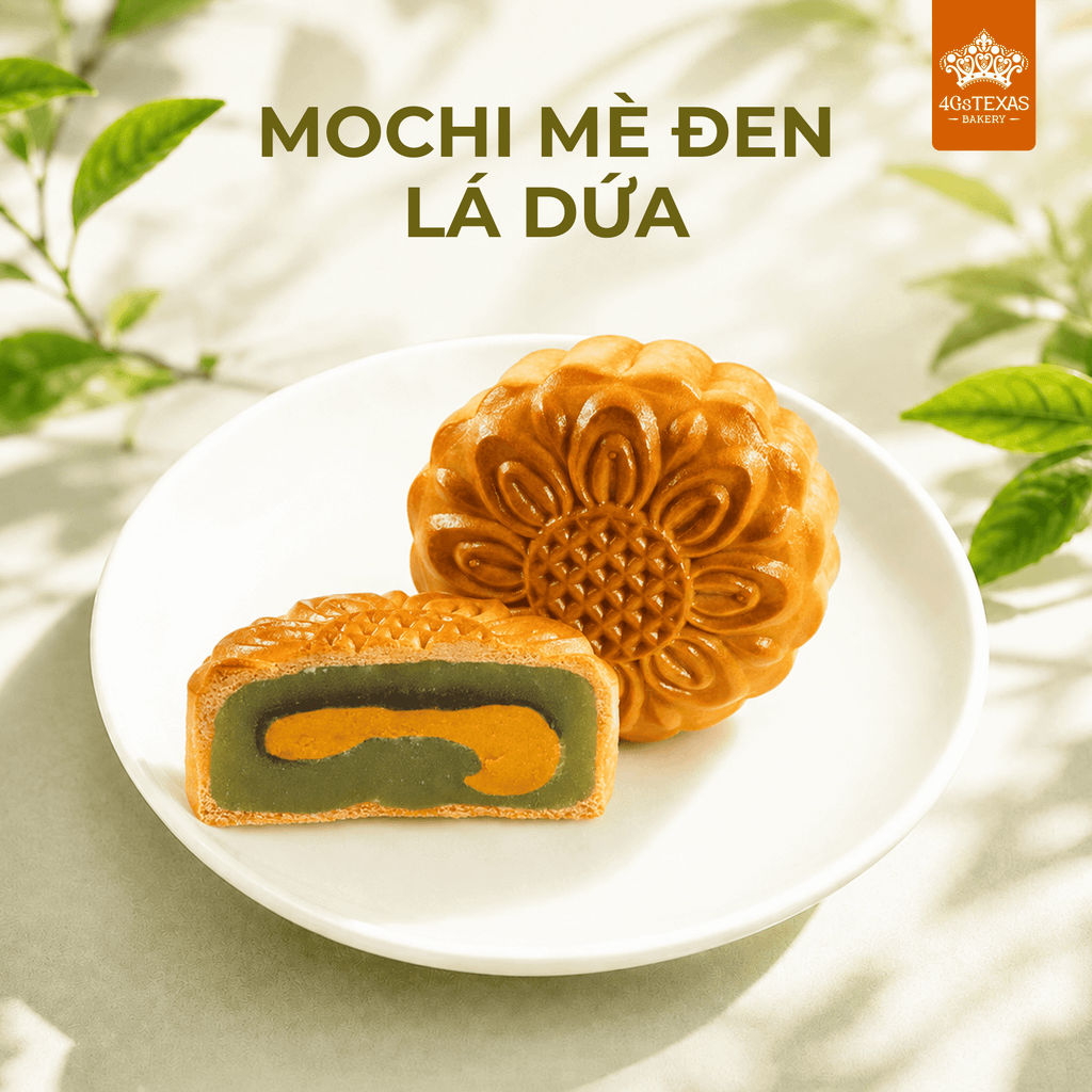  Mochi Mè Đen Lá Dứa 