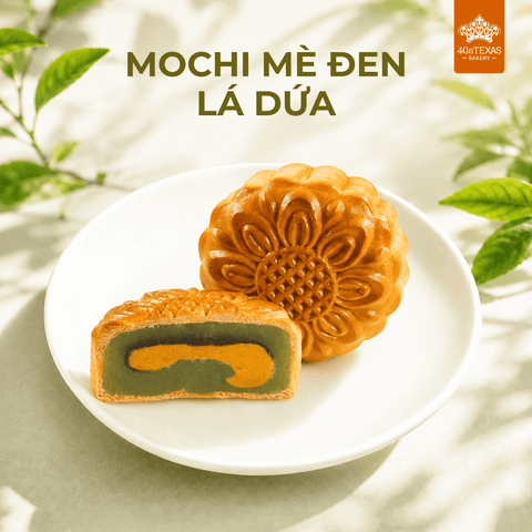  Mochi Mè Đen Lá Dứa 