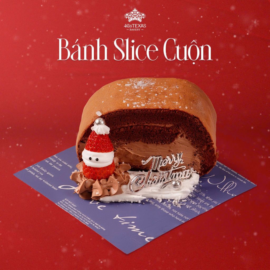  Bánh Giáng Sinh Slice cuộn 