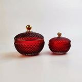 Round Glass Candle Jar With Transparent Colour