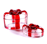 Oval bowknot candle jars series