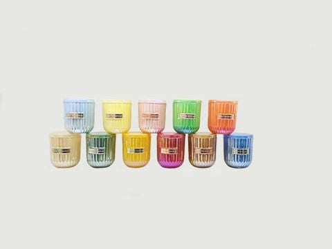 Scented Candle With Label Space Glass