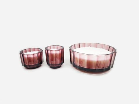 Scented Candle With Wavy Pattern