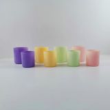 Minimalist Glass Candle Containers With Multicolors