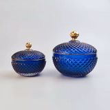 Round Glass Candle Jar With Transparent Colour