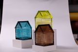 House-Shaped Glass Candle Jar