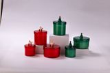 Classic Candle Jar With Christmas Decoration On The Lid