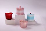 Adorable Heart-Shaped Glass Candle Jar