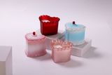 Adorable Heart-Shaped Glass Candle Jar