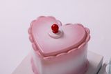 Adorable Heart-Shaped Glass Candle Jar