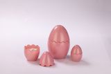 Easter Egg Shaped Candle Jar In Pink Shade