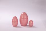 Easter Egg Shaped Candle Jar In Pink Shade