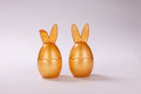 Easter Egg Glass Candle Jar With Bunny Ear