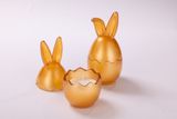 Easter Egg Glass Candle Jar With Bunny Ear