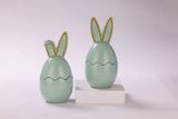 Easter Egg Shaped Candle Jar In Mint Color
