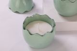 Easter Egg Shaped Candle Jar In Mint Color