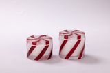 Glass Candle Jar With Candy Cane Inspiration