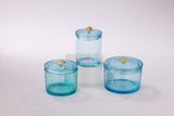 Glass Candle Jar With Decoration On the Lid