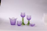 Glass Candle Jar In Tulip Flower Shaped