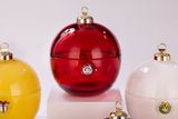 Christmas Ornament Glass Candle Jar With Hand-drawing