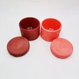 Glass Candle Jar With Special Pattern