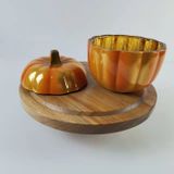 Unique Pumpkin-shaped Glass Candle Jars For Halloween Season
