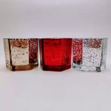 Hexagonal Glass Candle Cup Jars