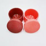 Glass Candle Jar With Special Pattern