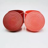 Premium Cylinder Glass Candle Jar With Embossed Pattern