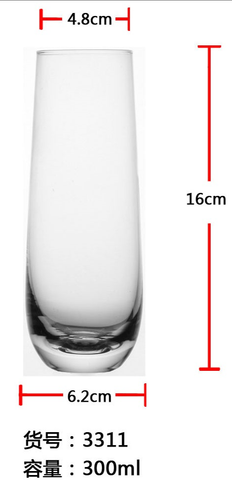 Crystal Juice Glass – Lead-Free Machine Blown Water Cup, Cold Cut Rim, water cup, milk cup, juice cup