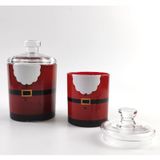 Christmas-Themed Glass Wax Cup Glass Candle Jar