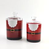 Christmas-Themed Glass Wax Cup Glass Candle Jar