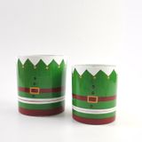 Christmas-Themed Glass Wax Cup Glass Candle Jar