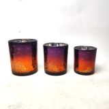 Various Shape Glass Candle Jar With Halloween Decoration