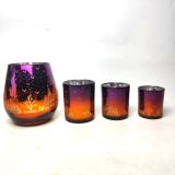 Various Shape Glass Candle Jar With Halloween Decoration