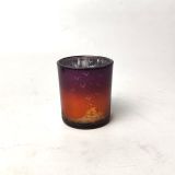 Various Shape Glass Candle Jar With Halloween Decoration