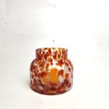 Colorful Spot Glass Candle Jar With Lid