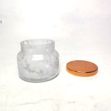 Colorful Spot Glass Candle Jar With Lid