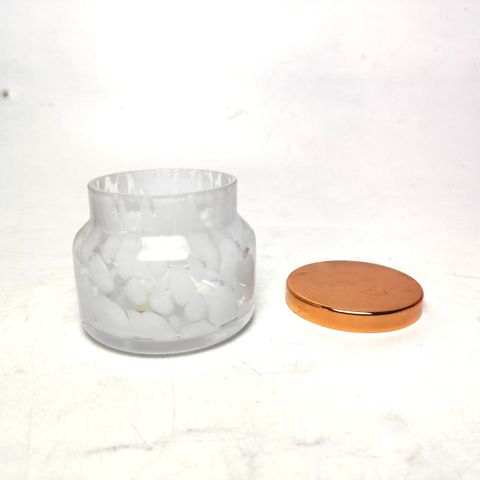 Colorful Spot Glass Candle Jar With Lid